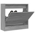 vidaXL, vidaXL Schuhregal Grau Sonoma 60x21x57 cm Holzwerkstoff