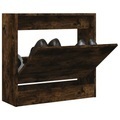 vidaXL, vidaXL Schuhschrank Räuchereiche 60x21x57 cm Holzwerkstoff
