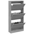 vidaXL, vidaXL Schuhschrank Grau Sonoma 60x21x125,5 cm Holzwerkstoff
