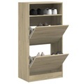 vidaXL, vidaXL Schuhschrank Sonoma-Eiche 60x34x116 cm Holzwerkstoff