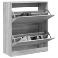 vidaXL, vidaXL Schuhschrank Grau Sonoma 80x34x96,5 cm Holzwerkstoff