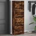 vidaXL, vidaXL Schuhschrank mit 4 Klappen Räuchereiche 60x34x187,5 cm