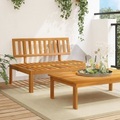 vidaXL, vidaXL Garten-Mittelsofa aus Paletten Massivholz Akazie