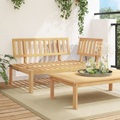 vidaXL, vidaXL Garten-Ecksofa aus Paletten Massivholz Akazie