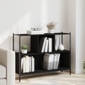 vidaXL, vidaXL Bücherregal Schwarz 102x28x77,5 cm Holzwerkstoff