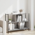 vidaXL, vidaXL Bücherregal Grau Sonoma 102x28x77,5 cm Holzwerkstoff