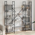 vidaXL, vidaXL Bücherregal Grau Sonoma 155,5x24x166,5 cm Holzwerkstoff