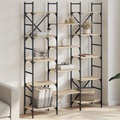 vidaXL, vidaXL Bücherregal Sonoma-Eiche 127,5x28,5x172,5 cm Holzwerkstoff