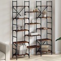 vidaXL, vidaXL Bücherregal Räuchereiche 127,5x28,5x172,5 cm Holzwerkstoff
