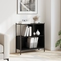 vidaXL, vidaXL Bücherregal Schwarz 72x28x77,5 cm Holzwerkstoff