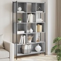 vidaXL, vidaXL Bücherregal Grau Sonoma 102x28x172 cm Holzwerkstoff