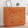 vidaXL, vidaXL Sideboard Wachsbraun 80x40x75 cm Massivholz Kiefer