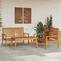 vidaXL, vidaXL 3-tlg. Garten-Lounge-Set Massivholz Akazie