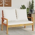 vidaXL, vidaXL Gartensofa 120 cm mit Kissen Massivholz Akazie