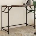 vidaXL, vidaXL Schreibtisch Braun Eichen-Optik 100x45x76cm Holzwerkstoff Stahl