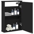 vidaXL, vidaXL Bad-Spiegelschrank Schwarz 42x12x60 cm Holzwerkstoff