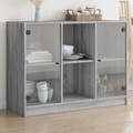 vidaXL, vidaXL Sideboard Grau Sonoma 102x37x75,5 cm Holzwerkstoff