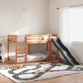 vidaXL, vidaXL Etagenbett mit Rutsche & Leiter Wachsbraun 80x200cm Kiefernholz