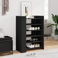 vidaXL, vidaXL Schuhschrank Schwarz 74,5x37,5x100 cm Holzwerkstoff