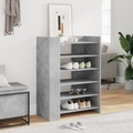 vidaXL, vidaXL Schuhschrank Betongrau 74,5x37,5x100 cm Holzwerkstoff