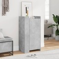 vidaXL, vidaXL Schuhschrank Betongrau 52x37,5x100 cm Holzwerkstoff