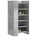 vidaXL, vidaXL Schuhschrank Betongrau 52x37,5x100 cm Holzwerkstoff