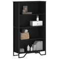 vidaXL, vidaXL Bücherregal Schwarz 80x31x137,5 cm Holzwerkstoff