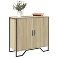 vidaXL, vidaXL Sideboard Sonoma-Eiche 78x35,5x74,5 cm Holzwerkstoff