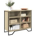vidaXL, vidaXL Sideboard Sonoma-Eiche 91x35,5x74,5 cm Holzwerkstoff