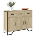 vidaXL, vidaXL Sideboard Sonoma-Eiche 97x32,5x74,5 cm Holzwerkstoff