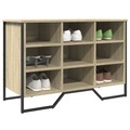 vidaXL, vidaXL Schuhregal Sonoma-Eiche 90x38x61,5 cm Holzwerkstoff