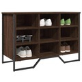 vidaXL, vidaXL Schuhregal Braun Eichen-Optik 90x38x61,5 cm Holzwerkstoff