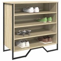 vidaXL, vidaXL Schuhregal Sonoma-Eiche 80x38x78 cm Holzwerkstoff