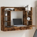vidaXL, vidaXL Wand-Schreibtisch Räuchereiche 105x48x75 cm Holzwerkstoff