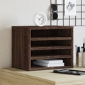 vidaXL, vidaXL Schreibtisch-Organizer Braun Eichen-Optik 36x26x29,5 cm