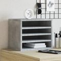 vidaXL, vidaXL Schreibtisch-Organizer Betongrau 36x26x29,5 cm Holzwerkstoff