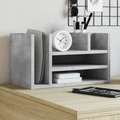 vidaXL, vidaXL Schreibtisch-Organizer Betongrau 44,5x24x25 cm Holzwerkstoff