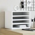 vidaXL, vidaXL Schreibtisch-Organizer Weiß 36x26x29,5 cm Holzwerkstoff