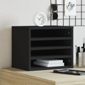 vidaXL, vidaXL Schreibtisch-Organizer Schwarz 36x26x29,5 cm Holzwerkstoff