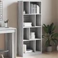 vidaXL, vidaXL Bücherregal Grau Sonoma 57x28,5x141 cm Holzwerkstoff