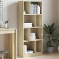 vidaXL, vidaXL Bücherregal Sonoma-Eiche 57x28,5x141 cm Holzwerkstoff