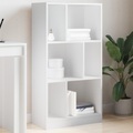 vidaXL, vidaXL Bücherregal Weiß 57x28,5x107,5 cm Holzwerkstoff