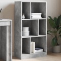 vidaXL, vidaXL Bücherregal Betongrau 57x28,5x107,5 cm Holzwerkstoff