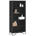 vidaXL, vidaXL Bücherregal Schwarz 80x31x169 cm Holzwerkstoff