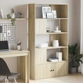 vidaXL, vidaXL Bücherregal Sonoma-Eiche 100x36x189 cm Holzwerkstoff