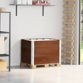 vidaXL, vidaXL Paletten-Aufsatzrahmen 3 Stk. Braun 80x60 cm Massivholz Kiefer