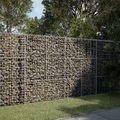 vidaXL, vidaXL Gabione mit Deckel 200x100x150 cm Verzinktes Eisen