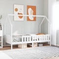 vidaXL, vidaXL Kinderbett Hausbett Weiß 90x190 cm Massivholz Kiefer