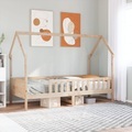 vidaXL, vidaXL Kinderbett Hausbett 90x190 cm Massivholz Kiefer