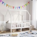 vidaXL, vidaXL Kinderbett Hausbett Weiß 70x140 cm Massivholz Kiefer
